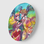 CARNIVAL TANCE Venezianischer Maskenball Große Wanduhr (Winkel)