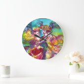 CARNIVAL TANCE Venezianischer Maskenball Große Wanduhr (Zuhause)