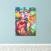 CARNIVAL TANCE Venezianischer Maskenball Leinwanddruck (Insitu (Holzboden))