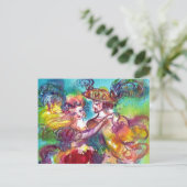 CARNIVAL TANCE Venezianischer Maskenball Postkarte (Stehend Vorderseite)
