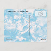 CARNIVAL TANCE Venezianischer Maskenball Postkarte (Rückseite)