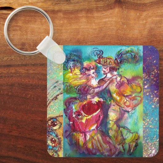 CARNIVAL TANCE Venezianischer Maskenball Schlüsselanhänger (Vorderseite)