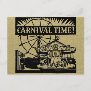 Carnival Time Plain Postkarte