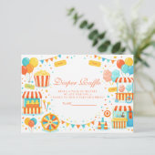 Carnival Treats Circu Diapper Raffle Begleitkarte (Stehend Vorderseite)