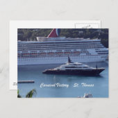 Carnival Victory St. Thomas Postkarte (Vorne/Hinten)