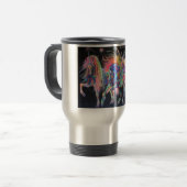 Carnivale Unicorns Travel Mug Reisebecher (Vorderseite Links)