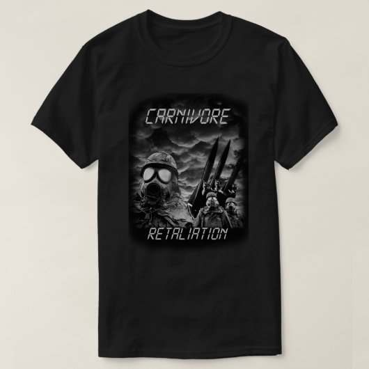 Carnivore Black & White Retaliation Classic T-Shir T-Shirt (Design vorne)