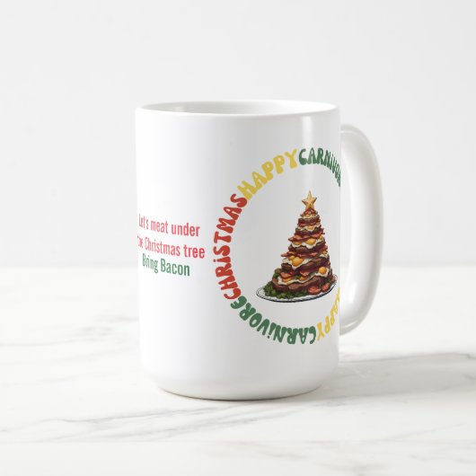 Carnivore Christmas Mug Kaffeetasse (VorderseiteRechts)