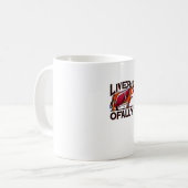 Carnivore Leber Leber Offene Kuh liebt Design Kaffeetasse (Vorderseite Links)