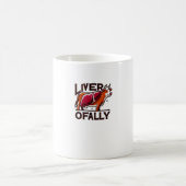 Carnivore Leber Leber Offene Kuh liebt Design Kaffeetasse (Mittel)