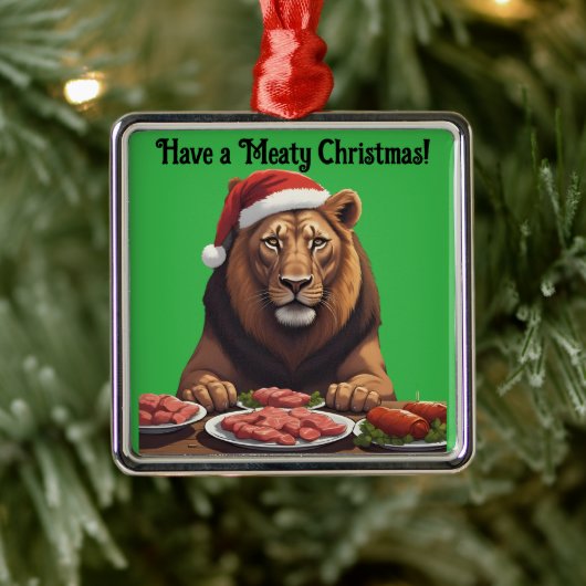 carnivore lion Christmas holiday Ornament (Baum)