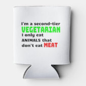 Carnivore Meat Lover Funny Sarcastic Geschenk Dosenkühler (Vorderseite)
