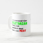 Carnivore Meat Lover Funny Sarcastic Geschenk Kaffeetasse (Vorderseite Links)
