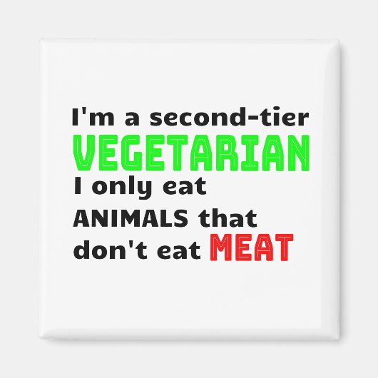 Carnivore Meat Lover Funny Sarcastic Geschenk Magnet (Vorne)