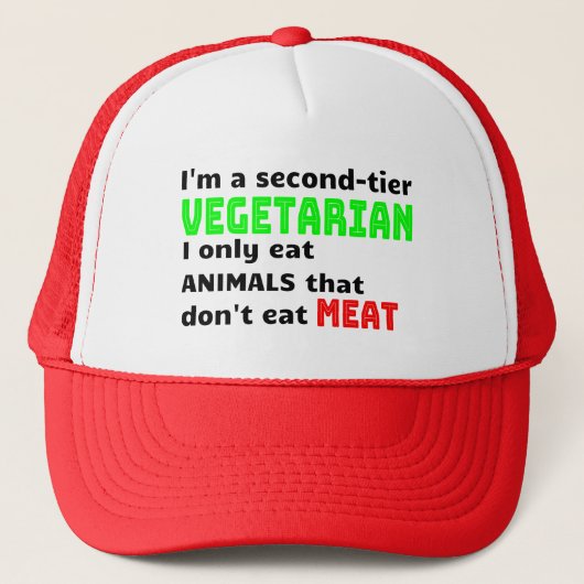 Carnivore Meat Lover Funny Sarcastic Geschenk Truckerkappe (Vorderseite)