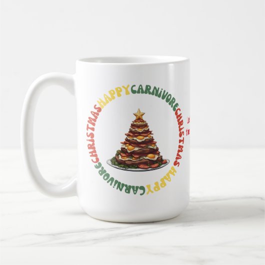 Carnivore Weihnachts-Tasse Kaffeetasse (Links)