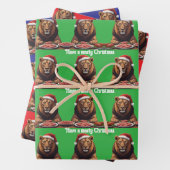 carnivore Wrapping Paper Flat Sheet Set of 3 Geschenkpapier Set (Beispiel)