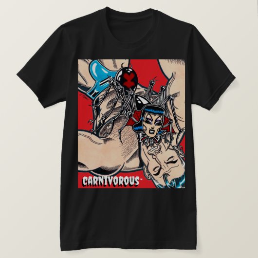 Carnivorous™/Black Widow T-Shirt (Design vorne)