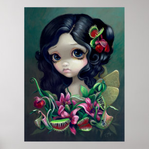 Carnivorous Bouquet Fairy Art Printgotik Poster