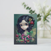 "Carnivorous Bouquet Fairy" Postkarte (Stehend Vorderseite)