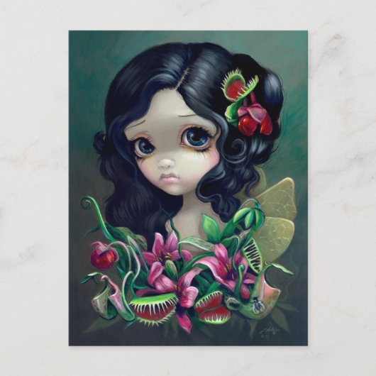 "Carnivorous Bouquet Fairy" Postkarte (Vorderseite)