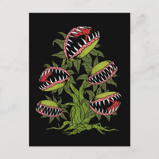 Carnivorous Plant Gifts Monster Venus Fly Trap Postkarte (Vorderseite)