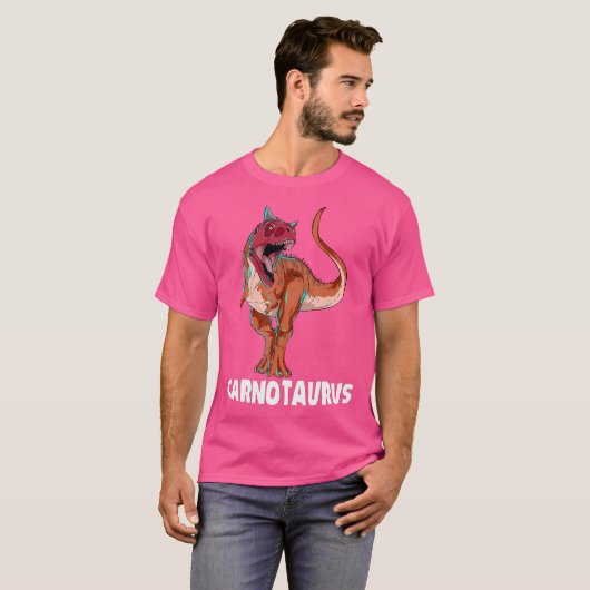 Carnotaurus Dinosaur Design T-Shirt (Vorne ganz)