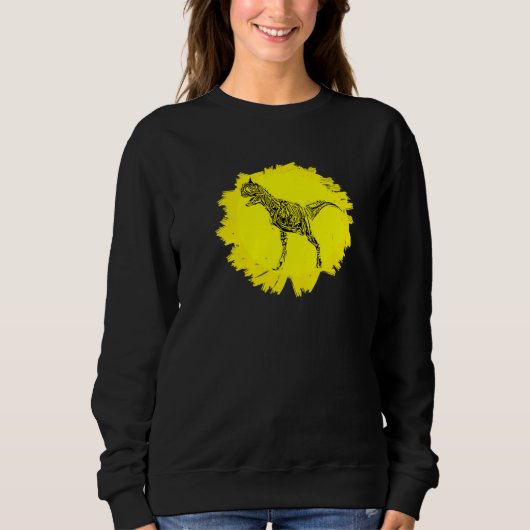 Carnotaurus Dinosaurier Dino Sweatshirt (Vorderseite)