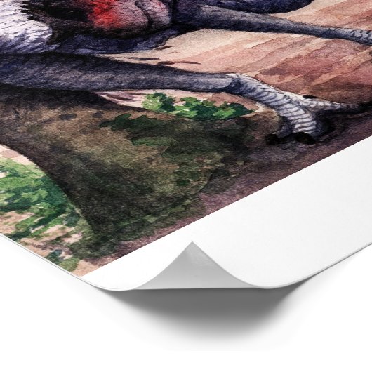 Carnotaurus Print Poster (Ecke)