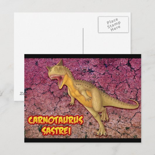 Carnotaurus Sastrei Postkarte (Vorne/Hinten)