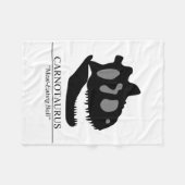 Carnotaurus Skull Fleecedecke (Vorderseite (Horizontal))