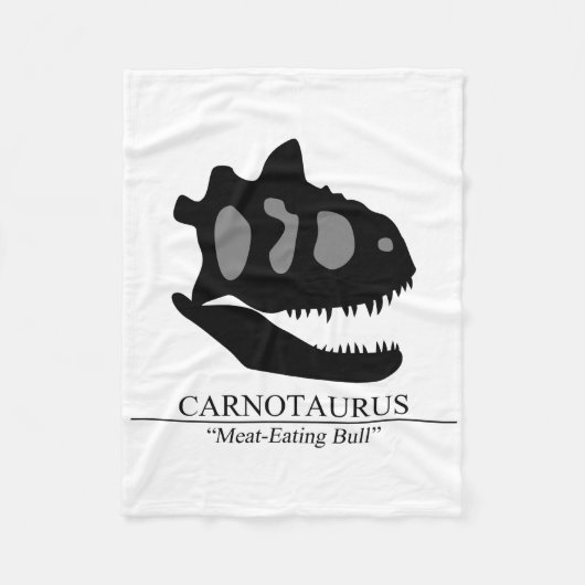 Carnotaurus Skull Fleecedecke (Vorderseite)