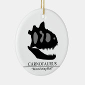 Carnotaurus Skull Keramik Ornament (Rechts)