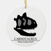 Carnotaurus Skull Keramik Ornament (Vorne)