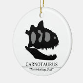Carnotaurus Skull Keramik Ornament (Links)
