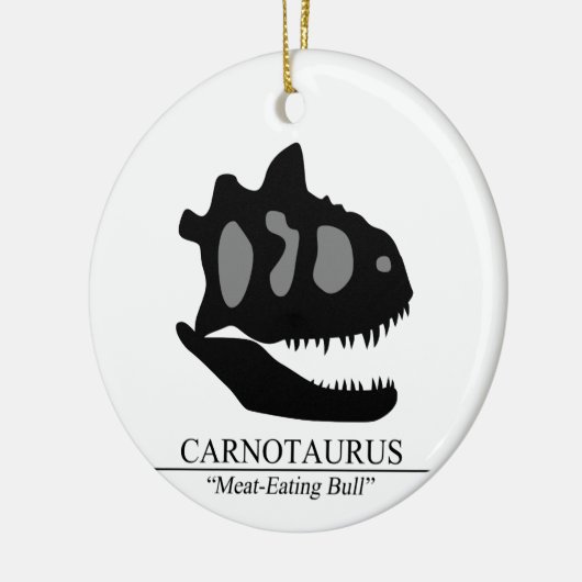 Carnotaurus Skull Keramik Ornament (Links)