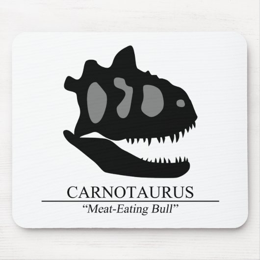 Carnotaurus Skull Mousepad (Vorne)
