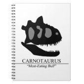 Carnotaurus Skull Notizblock (Vorderseite)