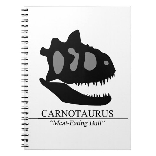 Carnotaurus Skull Notizblock (Vorderseite)