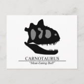 Carnotaurus Skull Postkarte (Vorderseite)