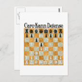 Caro-Kann Defense Postkarte (Vorne/Hinten)