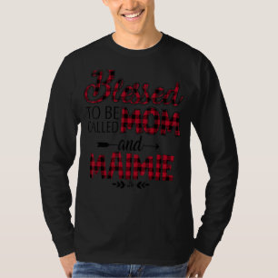 Caro Kariert Red gesegnet, Mama und Maimi genannt  T-Shirt