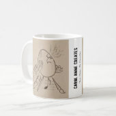 Carol Anne kreiert Logo Kaffeetasse (Vorderseite Links)