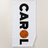 Carol Basketball Strandtuch (Vorderseite)