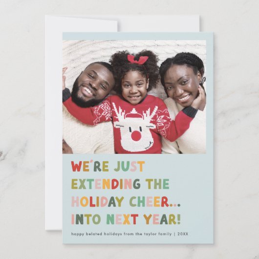 CAROL Blue Niedlich Ende Neujahr Weihnachten (Vorderseite)