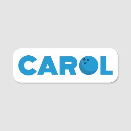 Carol Bowling Namensschild (Vorderseite)