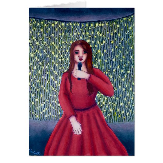 Carol Copic Zeichnend Weihnachtskarte (Vorne)