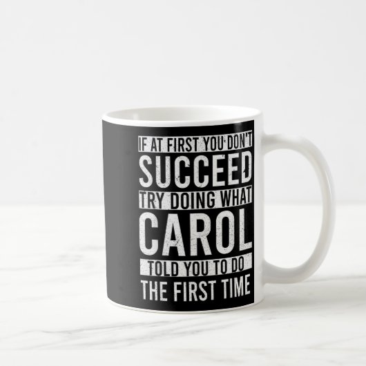 Carol D Funny Joke For Women, Black, Small Kaffeetasse (Rechts)