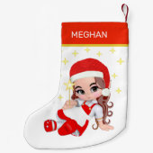 Carol Fairy Girl & Stars Kleiner Weihnachtsstrumpf (Rückseite)