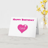 ***CAROL*** HOFFEN IHREN GEBURTSTAG "PERFEKT" KARTE (Gelbe Blume)